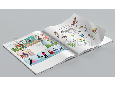 Book Illustrations design flat illustration illustrator vector
