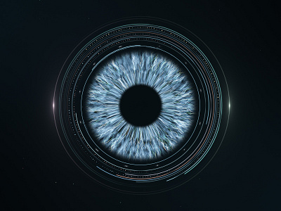 CG Futures Logo Client after effects ai cyberpunk design digital eye futuristic iris neon science fiction technology ui