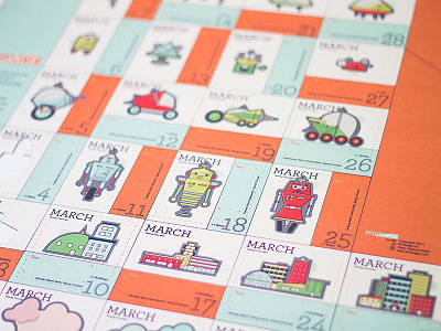 Envisage Calendar calendar illustration interactive typography