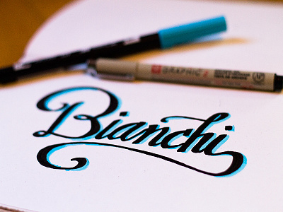 Bianchi Lettering