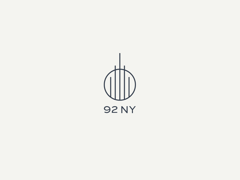 1992 New York identity lockup logo mark new york type