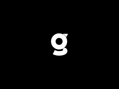 Simple lowercase g dark depth g layers letter typeography