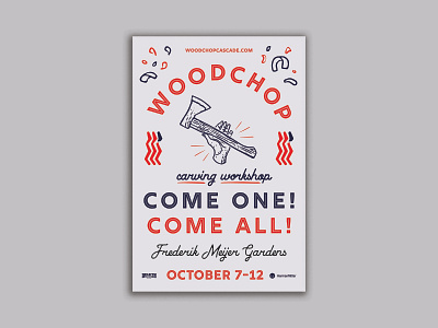 Woodchop Version 1 Event Poster art branddesign branding creative customlogo design event branding illustration logodesign logodesigner outdoordesign poster design typography vector vintagedesign