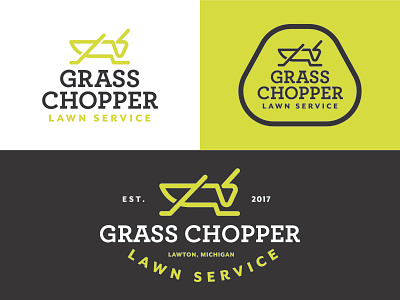 Grasschopper Lawn Service Branding