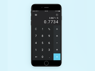 Daily UI #004 - Calculator calculator dailyui dailyui 004 mobile app ui design visual design