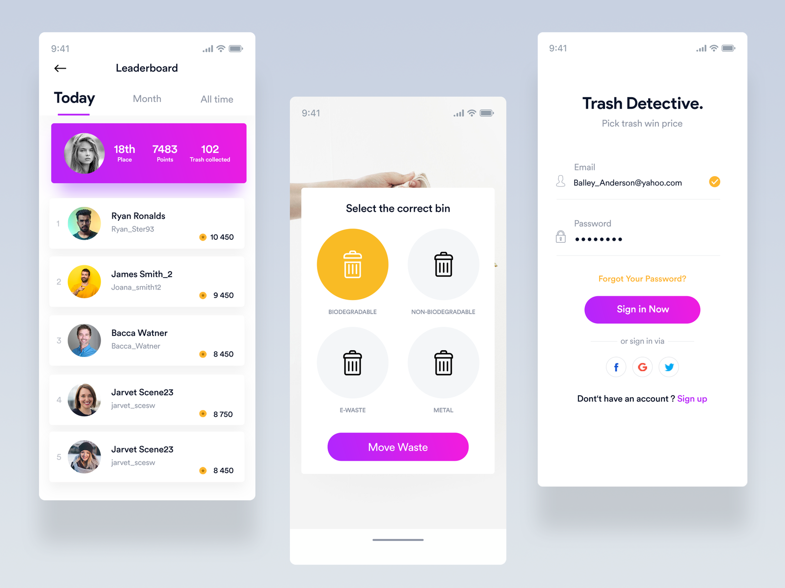 Trash Detective Ui By Henry Kunjumon On Dribbble