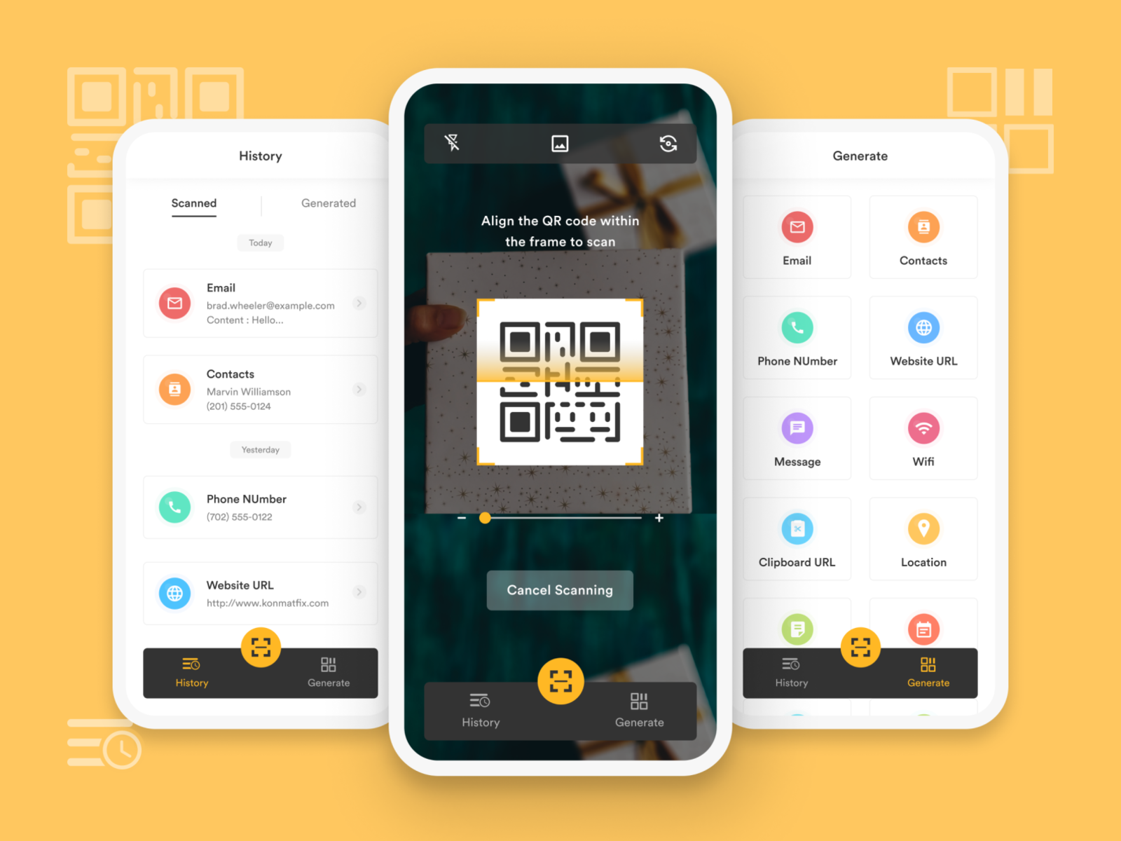 QR Scanner App by Radhika Gadhiya on Dribbble