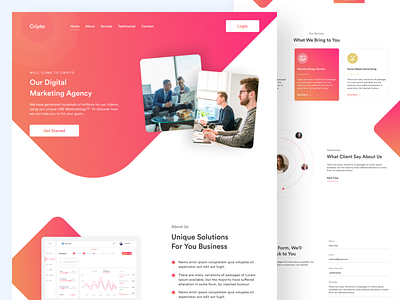 Digital Marketing Agency Web UI