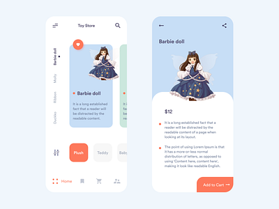 Toy Store Concept app app apps clean ui concept design ecommerce figma home screen minimal mobile online shop online store shopping toy store toys ui ux