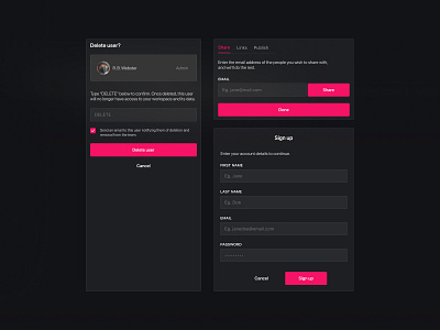 Shell Components - Web Modals and Drawer