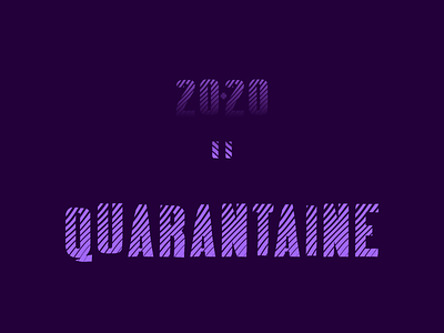 Quarantaine, qui aurait pensé 2020 design design mathematics quarantaine weeklywarmup