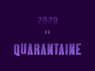 Quarantaine, qui aurait pensé