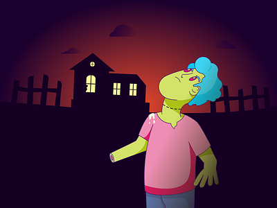 Shit Happens character design halloween inkscape shit spooky vector art weeklywarmup zombie