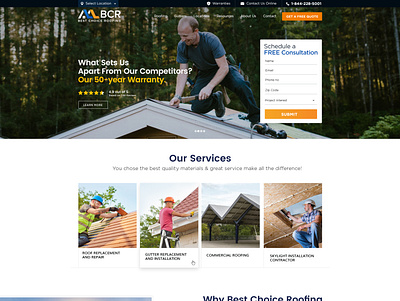 Roofing Website Design contractor fix maintenance mechanic roof roofing website design typography ui vector icons customize website design wrench