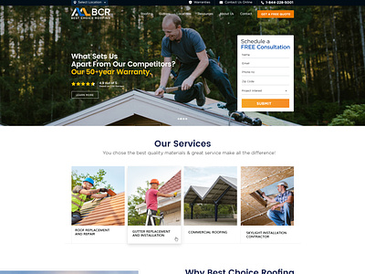 Roofing Website Design contractor fix maintenance mechanic roof roofing website design typography ui vector icons customize website design wrench