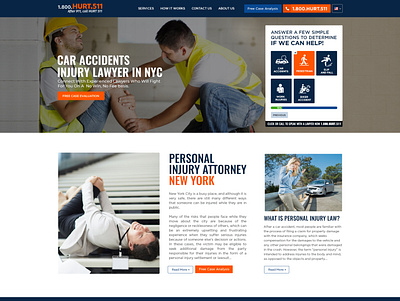 Accident Insurance Company Website Design typography ui vector icons customize website design