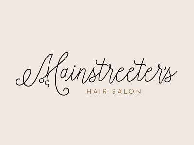 Mainstreeter's Hair Salon logo logo