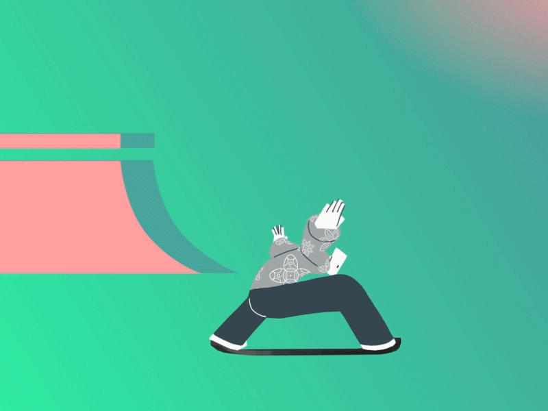 Funk on the board! 2danimation aftereffects animasi animation animation2d animations blender character characteranimation flat illustration funk illustration krita mograph motiondesign motiongraphics motiongraphics p