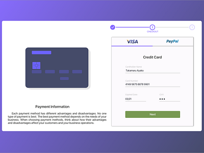 002.2 002 002dayliui checkout credit card checkout credit card design daily daily 100 challenge dailyui design ui