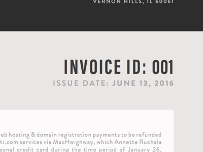 invoice design