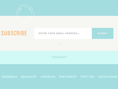 fresh branding clean form fresh minimal newsletter signup simple ui web website