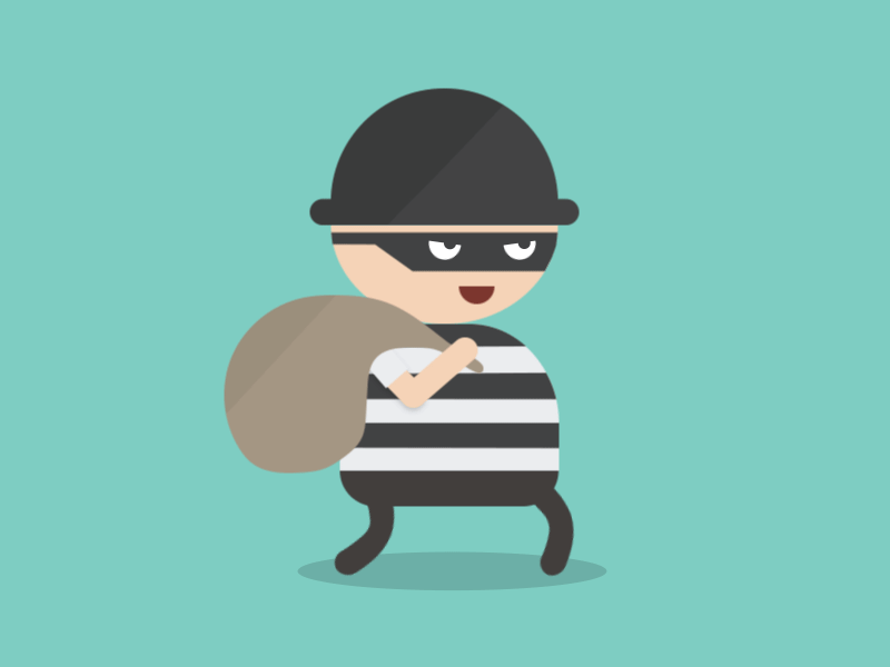 Happy Robber animation character fun gif illustration rigging robber