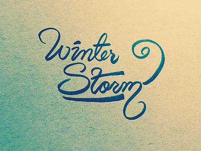 Winter storm text type typography vintage winter word words