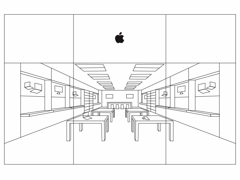 Apple Store ai animation apple awesome cool drawing gif illustration pentool sketch spplestore