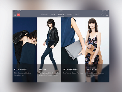 iPad native shop concept concept ipad mockup mockups nativeshop prospective shop zara