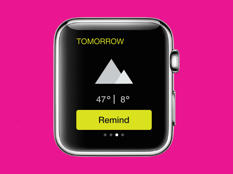 Weather Reminder by Hanna Jung on Dribbble