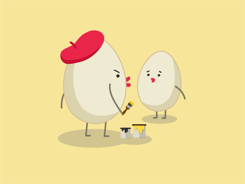 Baby, let s prepare for Easter animation awesome baby babyegg cute easter egg gif happyeaster yellow