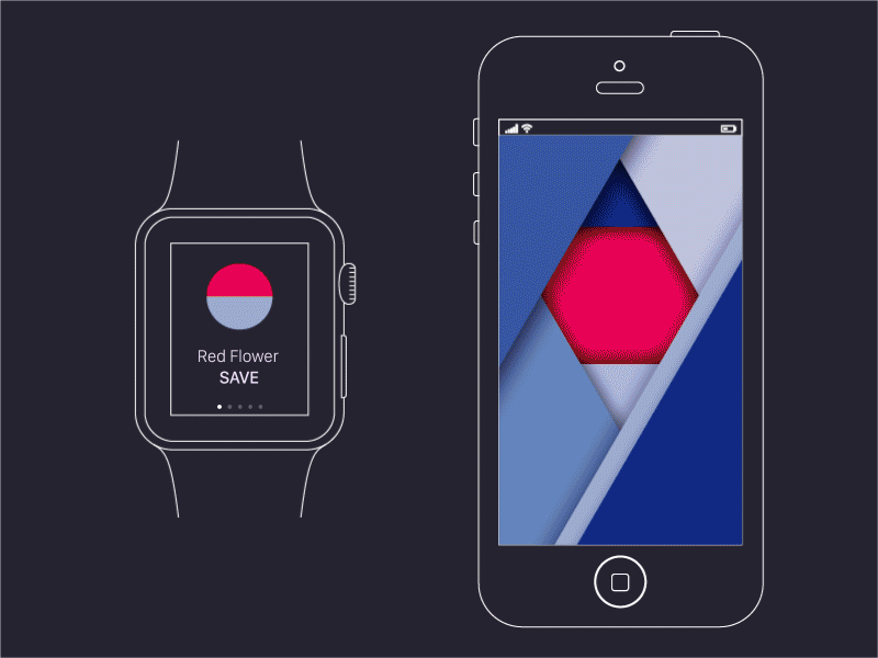 Watch+Mobile Wallpaper Concept with Material Design animation awesome gif material materialdesign mobile wallpaper watch