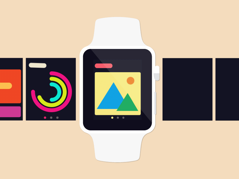 Apple Watch Pattern Library ae aftereffect animation apple cool flat gif illustration library pattern watch