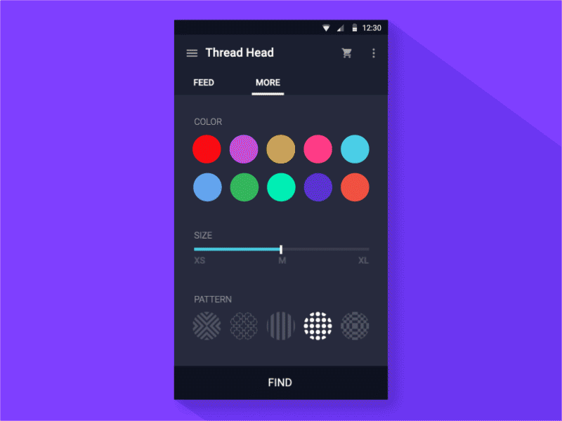 Search by colors & patterns concept ae aftereffect animation color fashion flat freebie fun interaction mobile ui ux