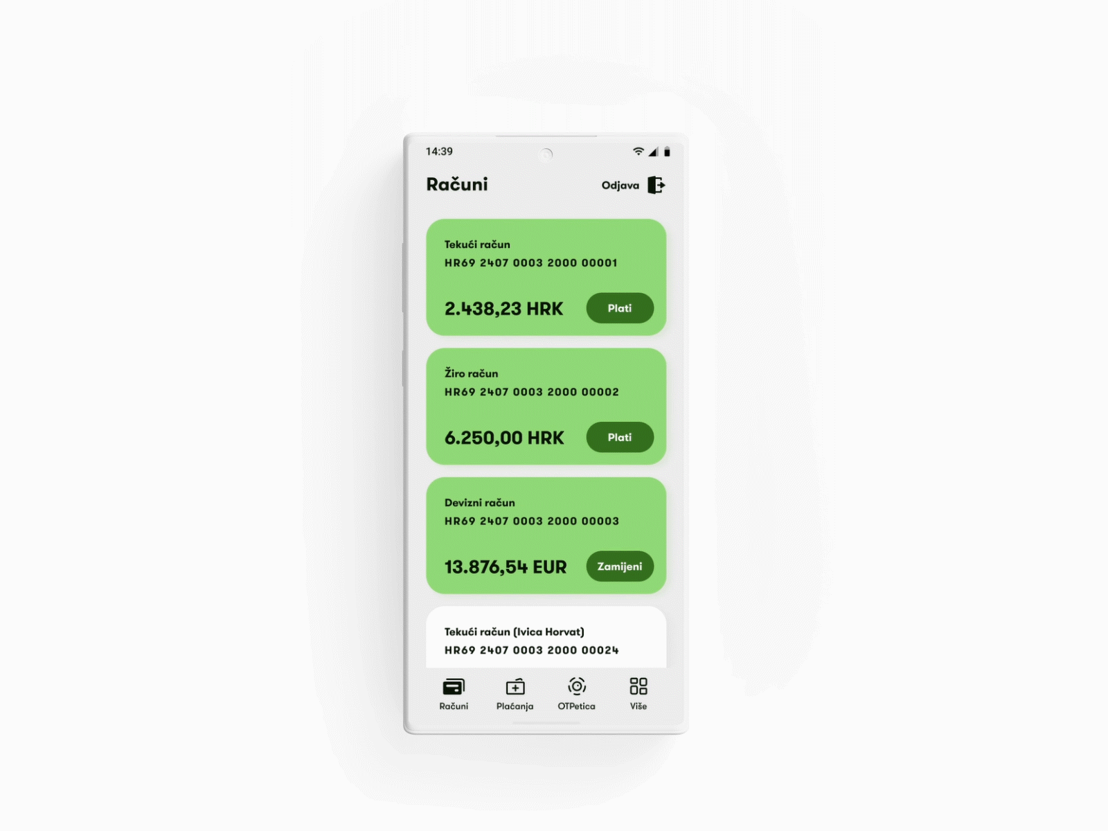 OTP Mobile Banking Redesign