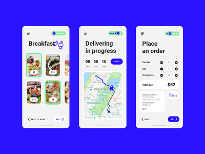 FoodByDrone app concept design designslices ui ux