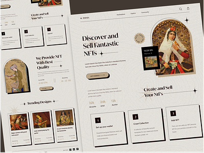 NFT Web ancient fullpage header nft nftdesign persian ui web webdesign