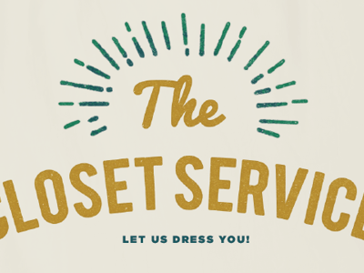 The Closet Service typography