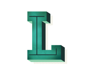 L alphabet monogram typography