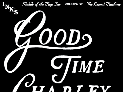 v good time charley typography
