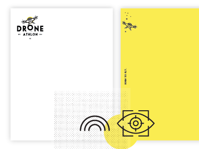 Dr.One Letterhead annoying black brand drone letterhead yellow