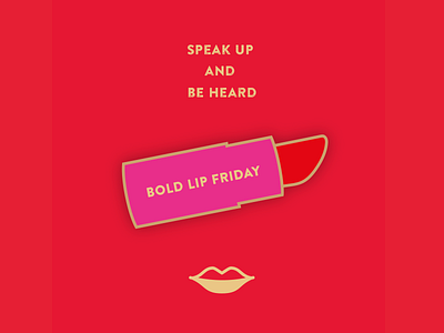 Bold Lip Friday pin run the who world