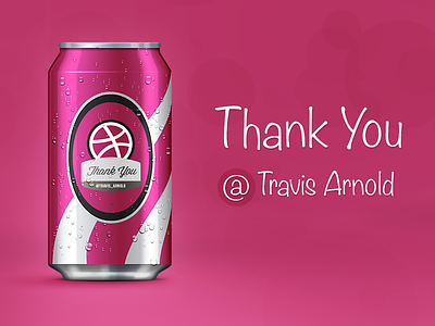 Thank you @Travis_Arnold beer dribbble drink invite thank you