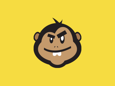 Chimp icon logo mascot