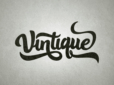 Vintique calligraphy hand lettering lettering logo typography vintage vintique