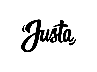 Justa hand lettering lettering logo typography