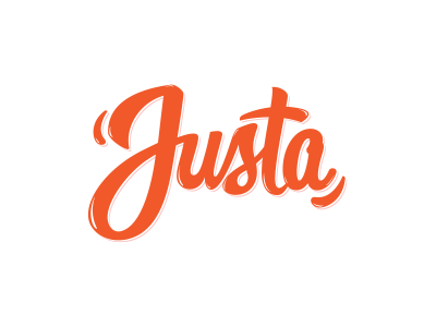 Justa calligraphy hand lettering lettering logo typography