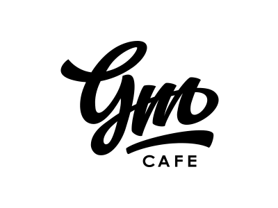 GM Cafe cafe calligraphy hand lettering lettering logo typography