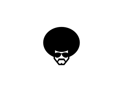Gentleman afro beard gentleman logo