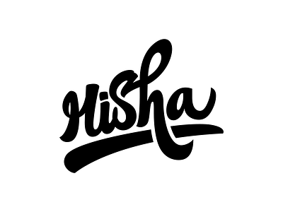Misha lettering logo typography